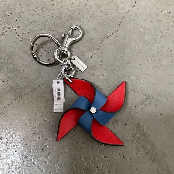 Coach Pinwheel Keychain Charm - Picture 2 of 6